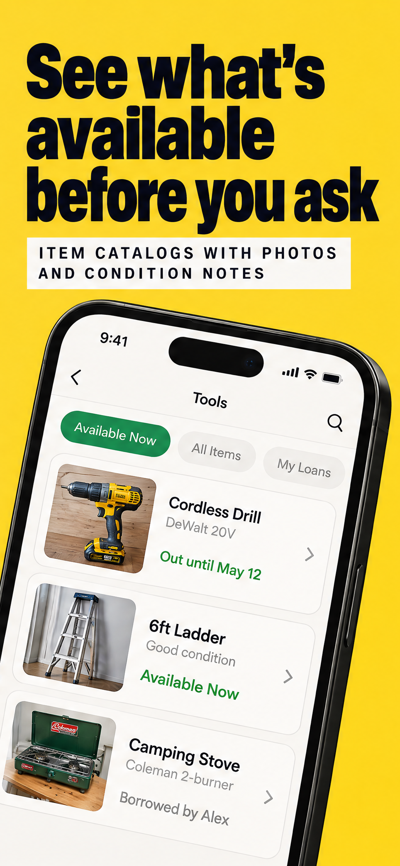 See what's available before you ask